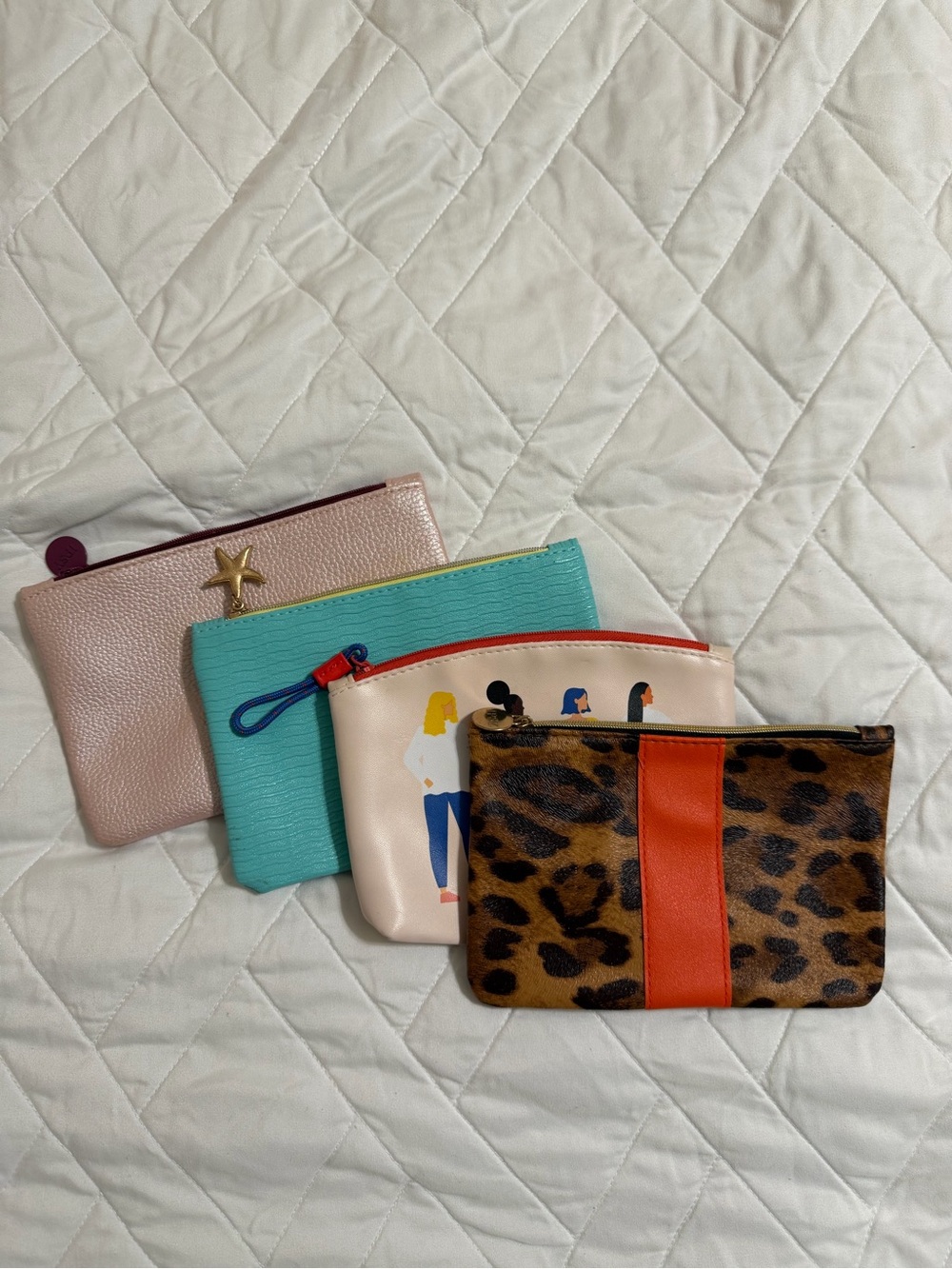 Assorted small makeup travel bags